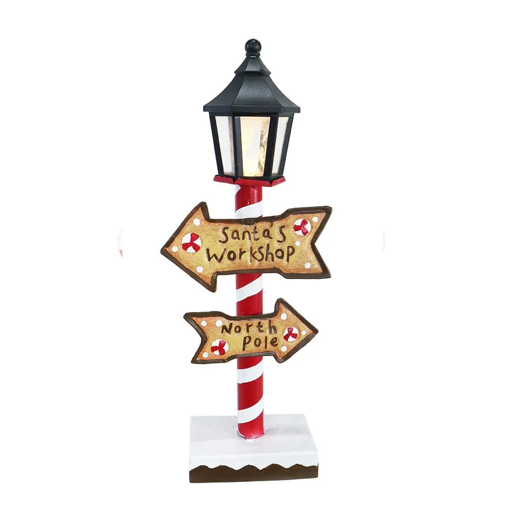 LED Metal Gingerbread Table Lamp Asst