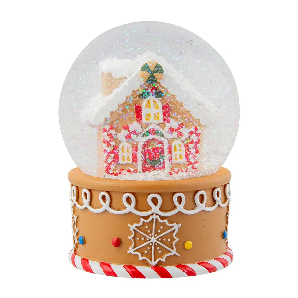 LED Musical Gingerbread Waterball (10cm)