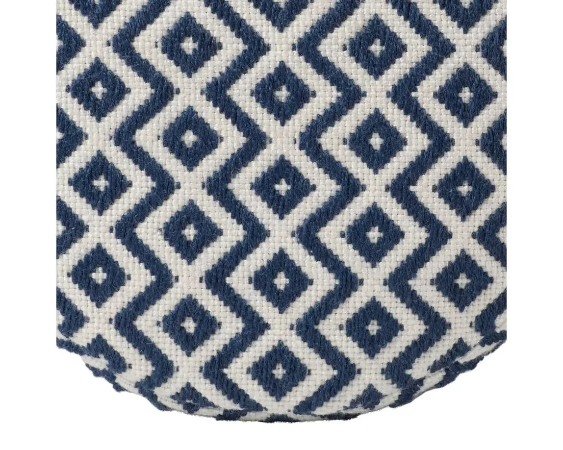 Lenon LNN03 Navy/Ivory Pouf