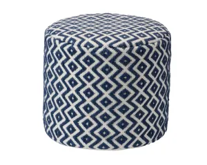 Lenon LNN03 Navy/Ivory Pouf