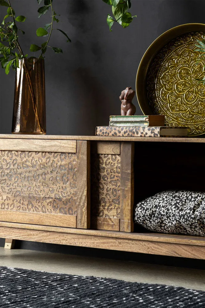 Leopard Print TV Unit