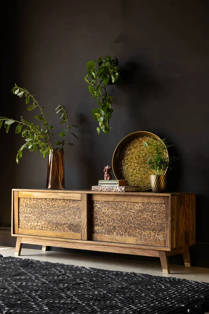 Leopard Print TV Unit