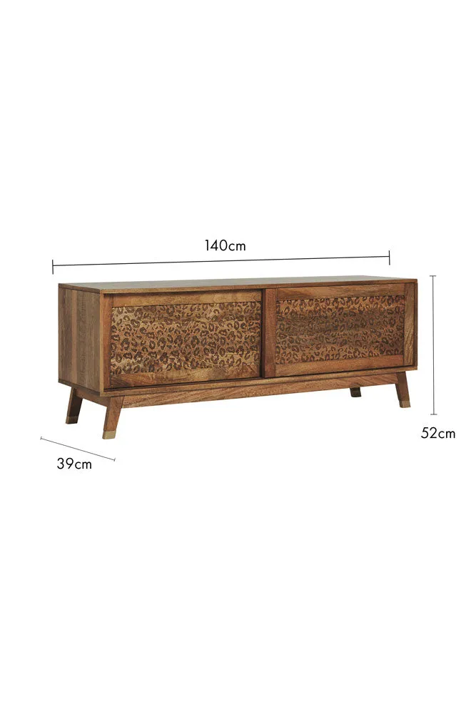 Leopard Print TV Unit