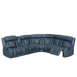 Luvliving 5 Seater Corner Recliner Techno Fabric Dark Grey #7002 - AR531-11