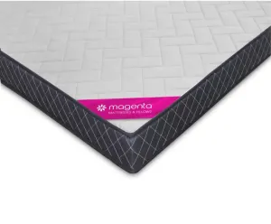 magenta King Size 6 Inch Sleeping Mattress for Bed Breathable HR Foam Lightweight Material Feel Relax Mattress in White Color - (78X72X6)