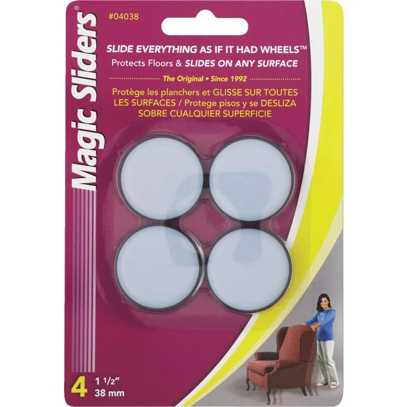 Magic Sliders 1.5" Floor Protectors – 4 Pack