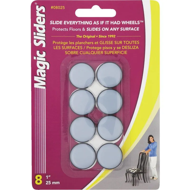 Magic Sliders 1" Floor Protectors – 8 Pack