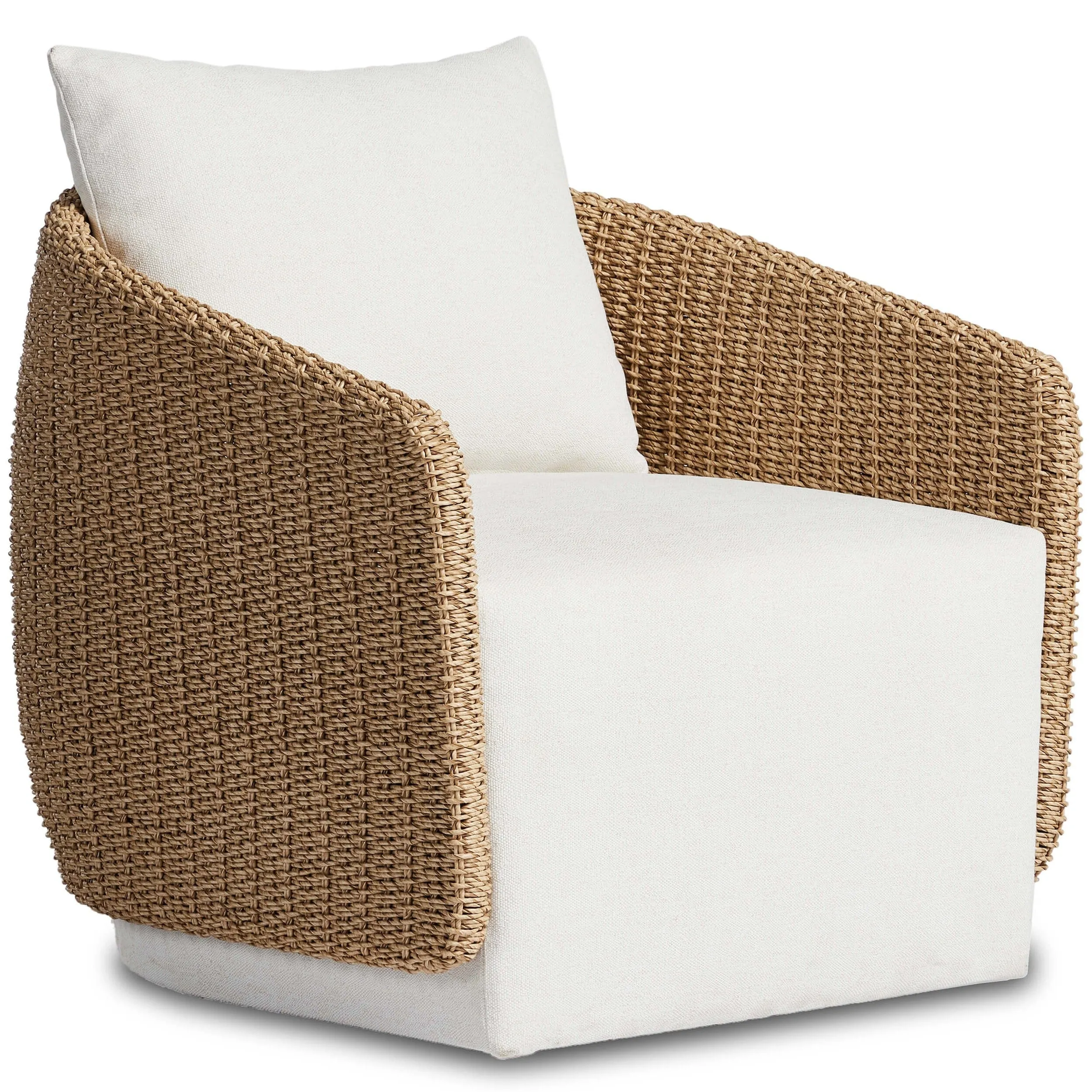 Maven Outdoor Swivel Chair, Alessi Linen