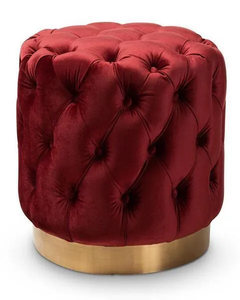 Mercury Chesterfield Pouf | Seating Ottoman