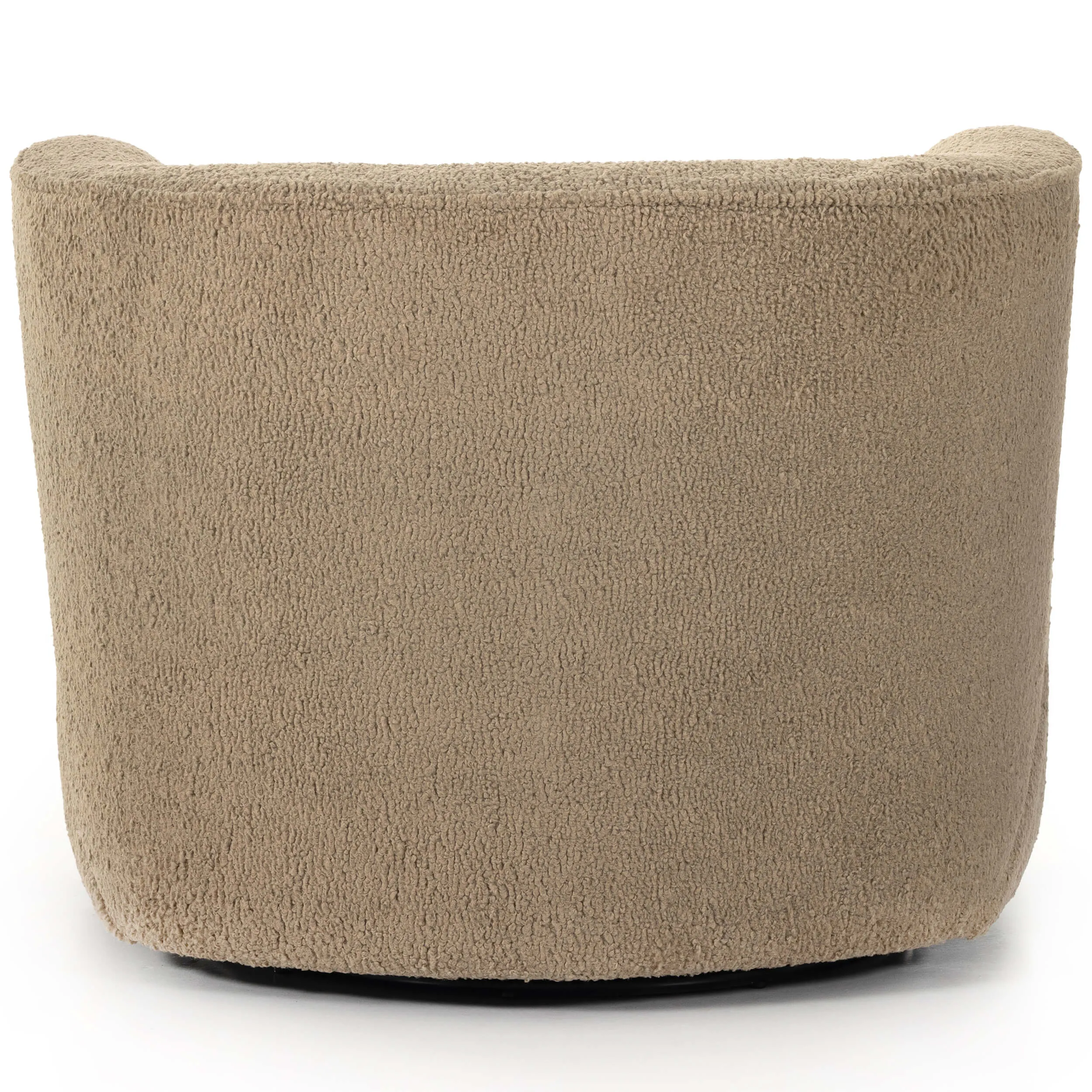 Mila Swivel Chair, Sheepskin Camel