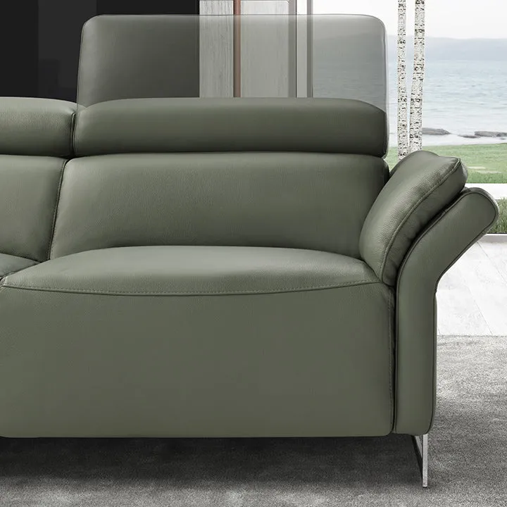 MOTTETTO Full Leather Sectional Sofa - New Trend Concept