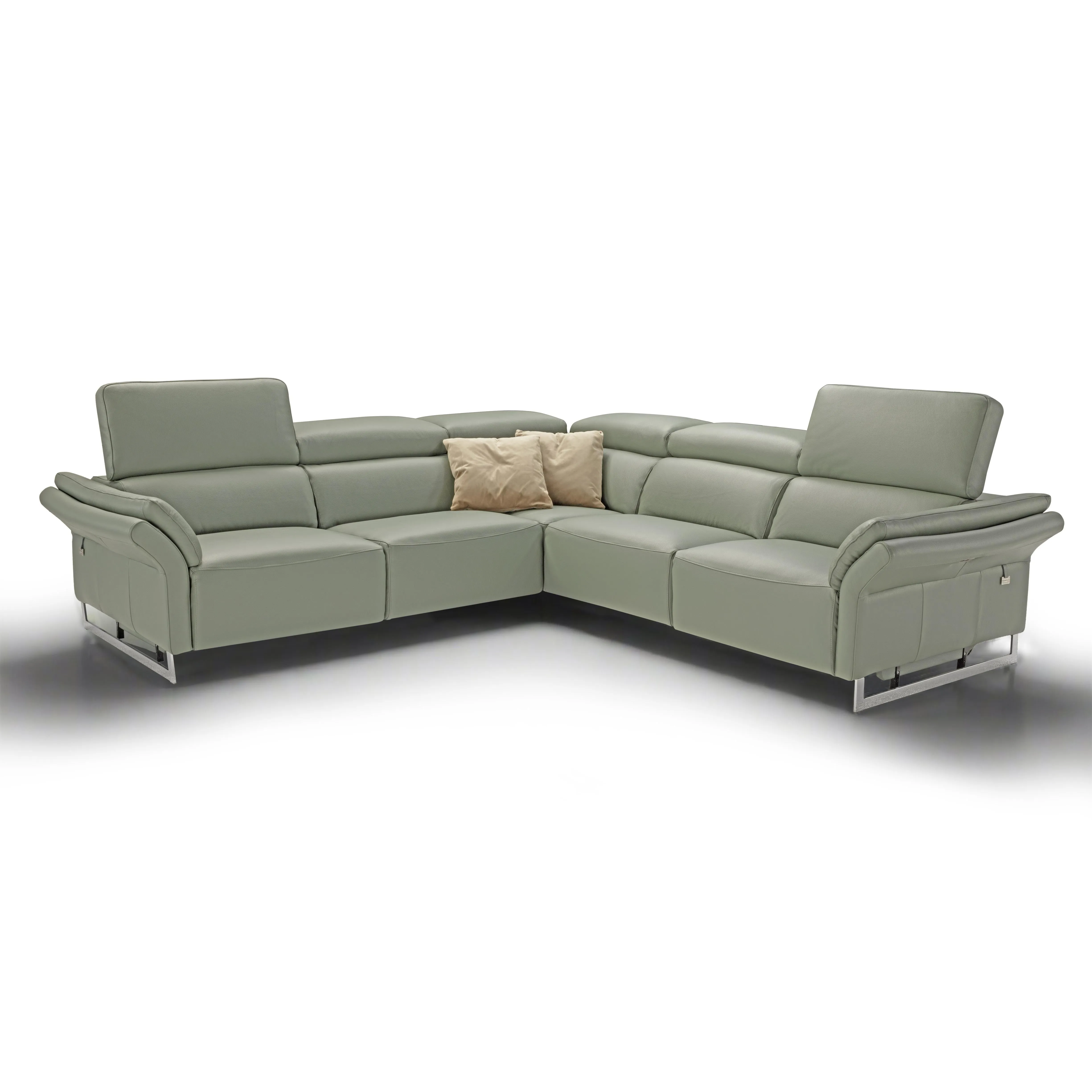 MOTTETTO Full Leather Sectional Sofa - New Trend Concept