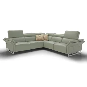 MOTTETTO Full Leather Sectional Sofa - New Trend Concept