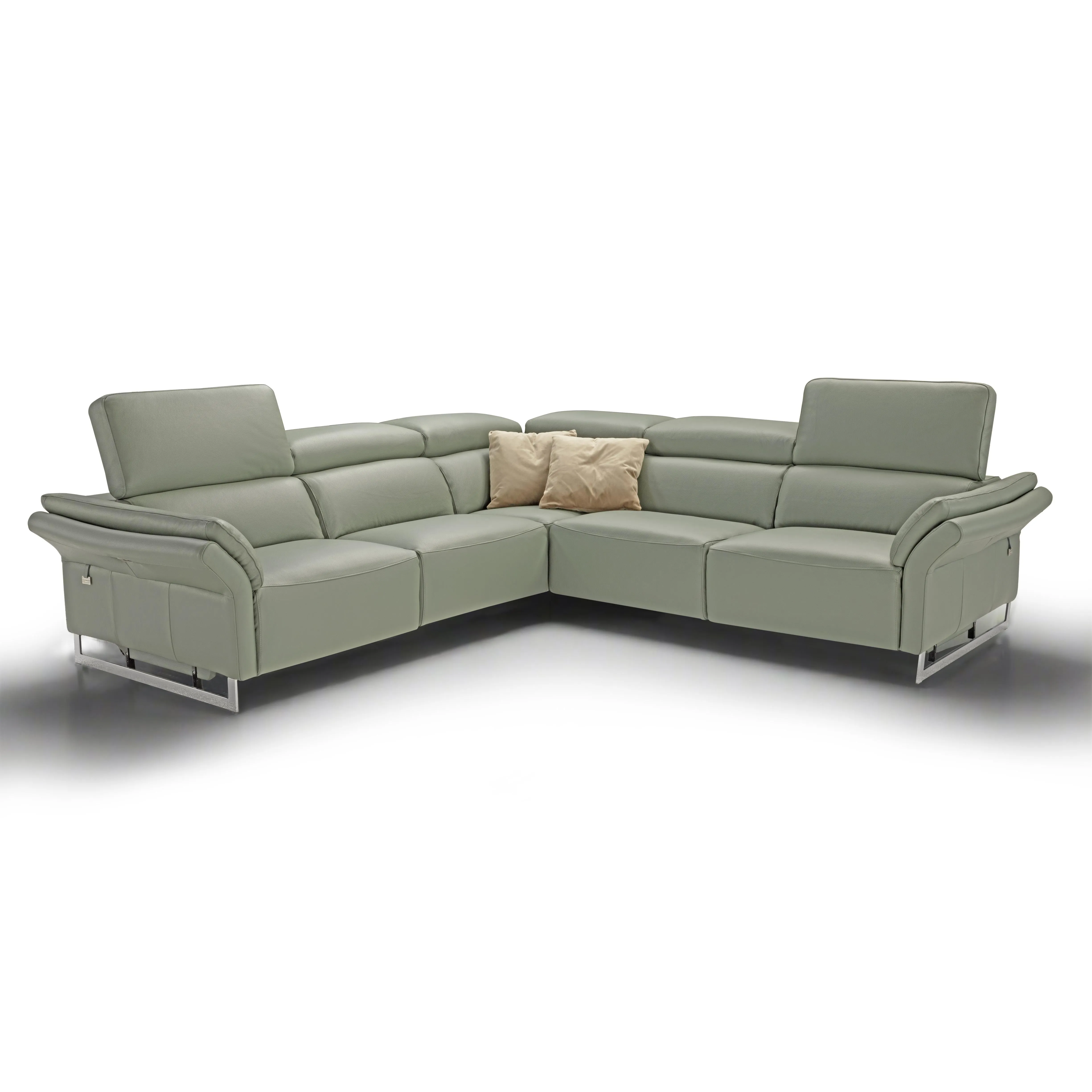 MOTTETTO Full Leather Sectional Sofa - New Trend Concept