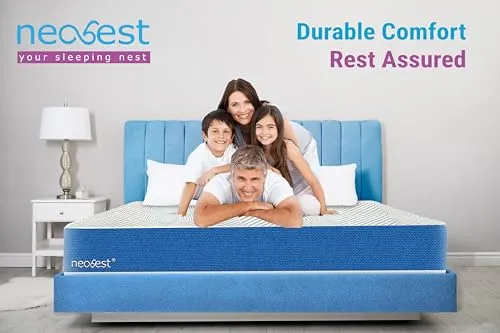 NEOBEST Mattress | 10 Years Warranty DDS78368 Orthopaedic Deluxe Dual Mattress, Bonded Foam Mattress, 8 Inch Bed Mattress, Single Bed Mattress (78X36X8 Inches)