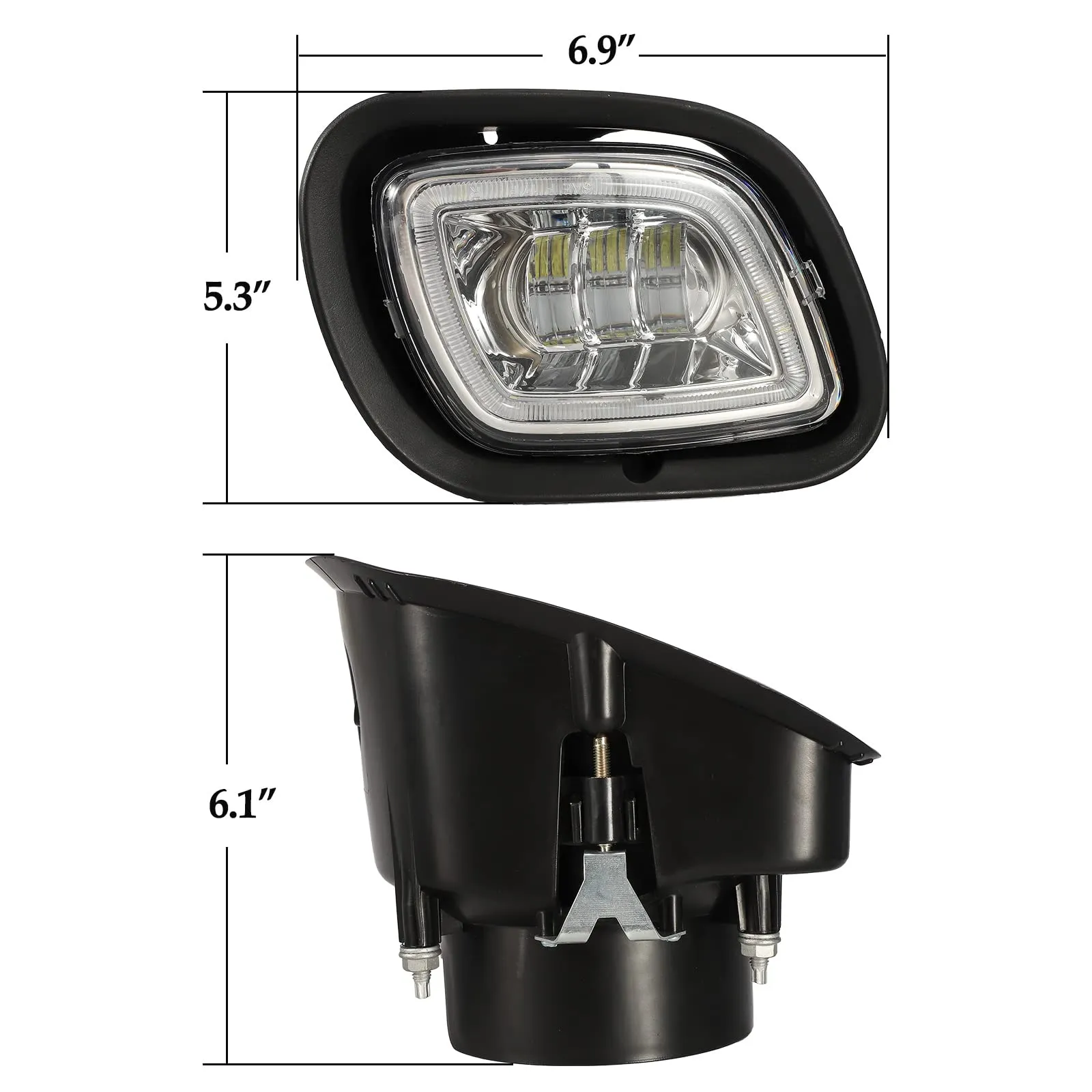 Partsam Led Fog Lights Lamps for Freightliner Cascadia 2008-2017