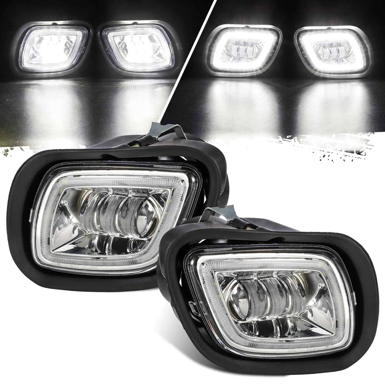 Partsam Led Fog Lights Lamps for Freightliner Cascadia 2008-2017