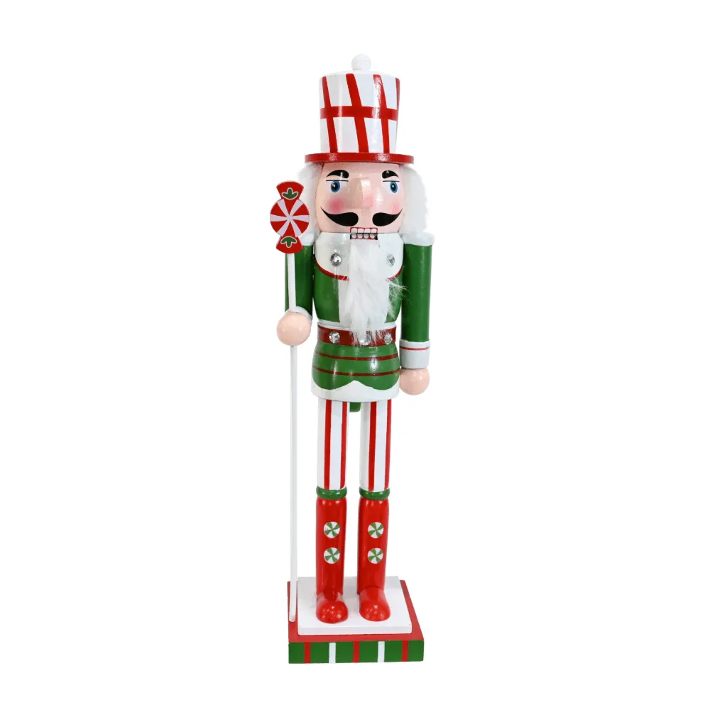 Peppermint Candy Cane Nutcracker Asst (38cm)