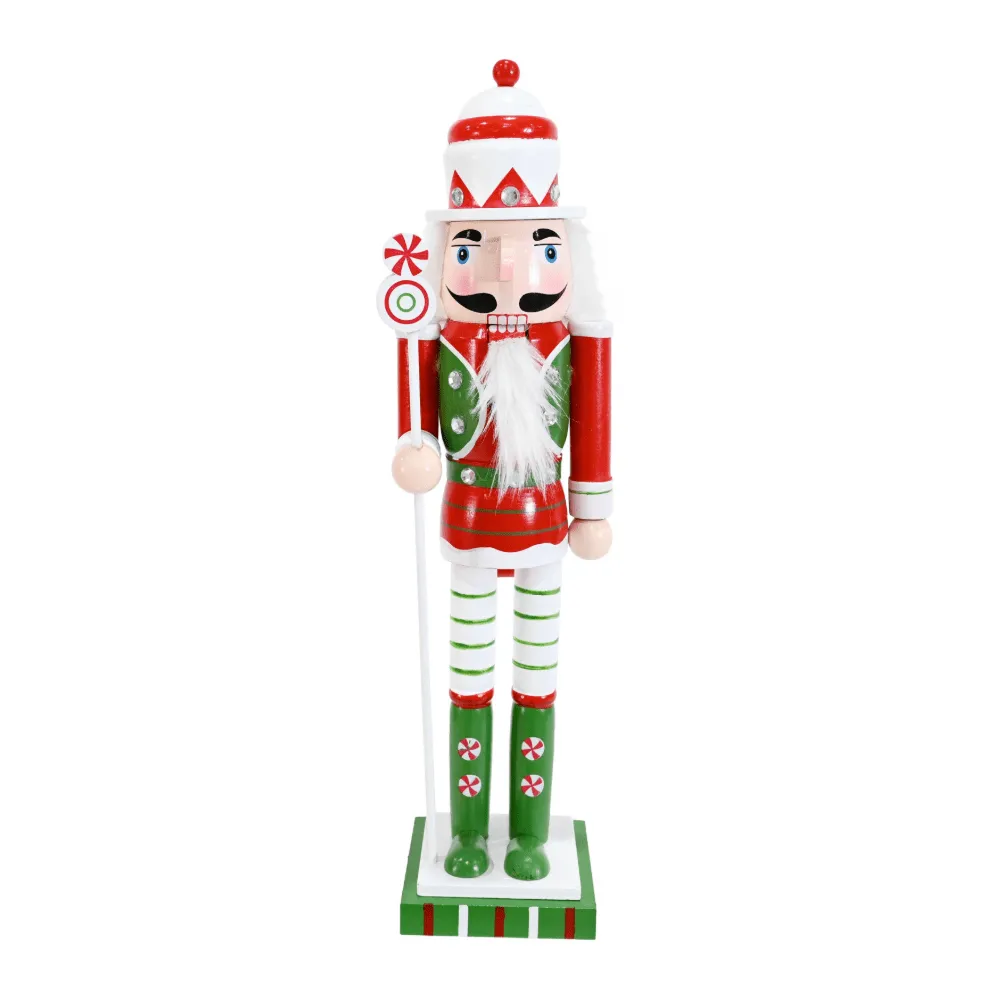 Peppermint Candy Cane Nutcracker Asst (38cm)