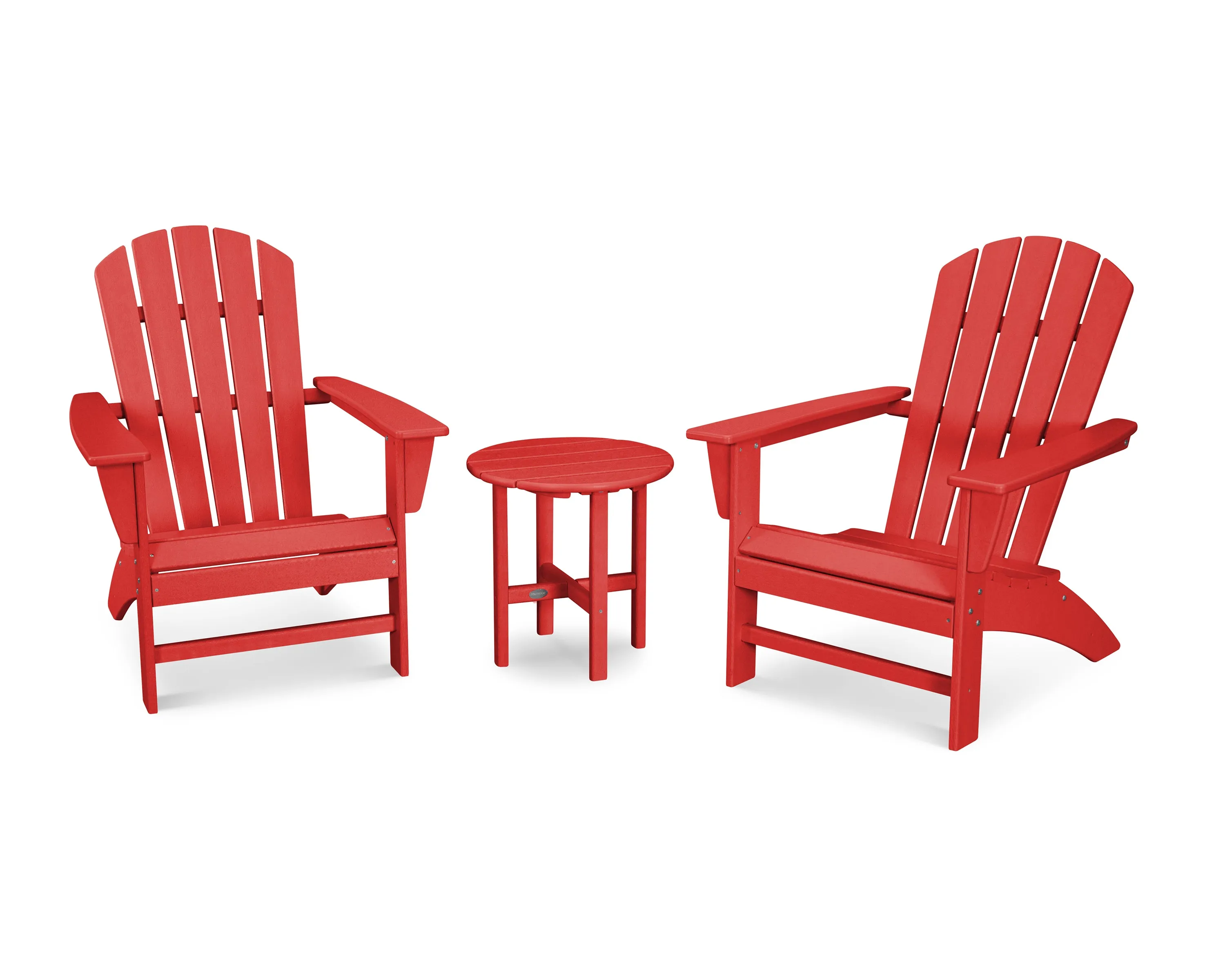 POLYWOOD® Nautical 3-Piece Adirondack Set