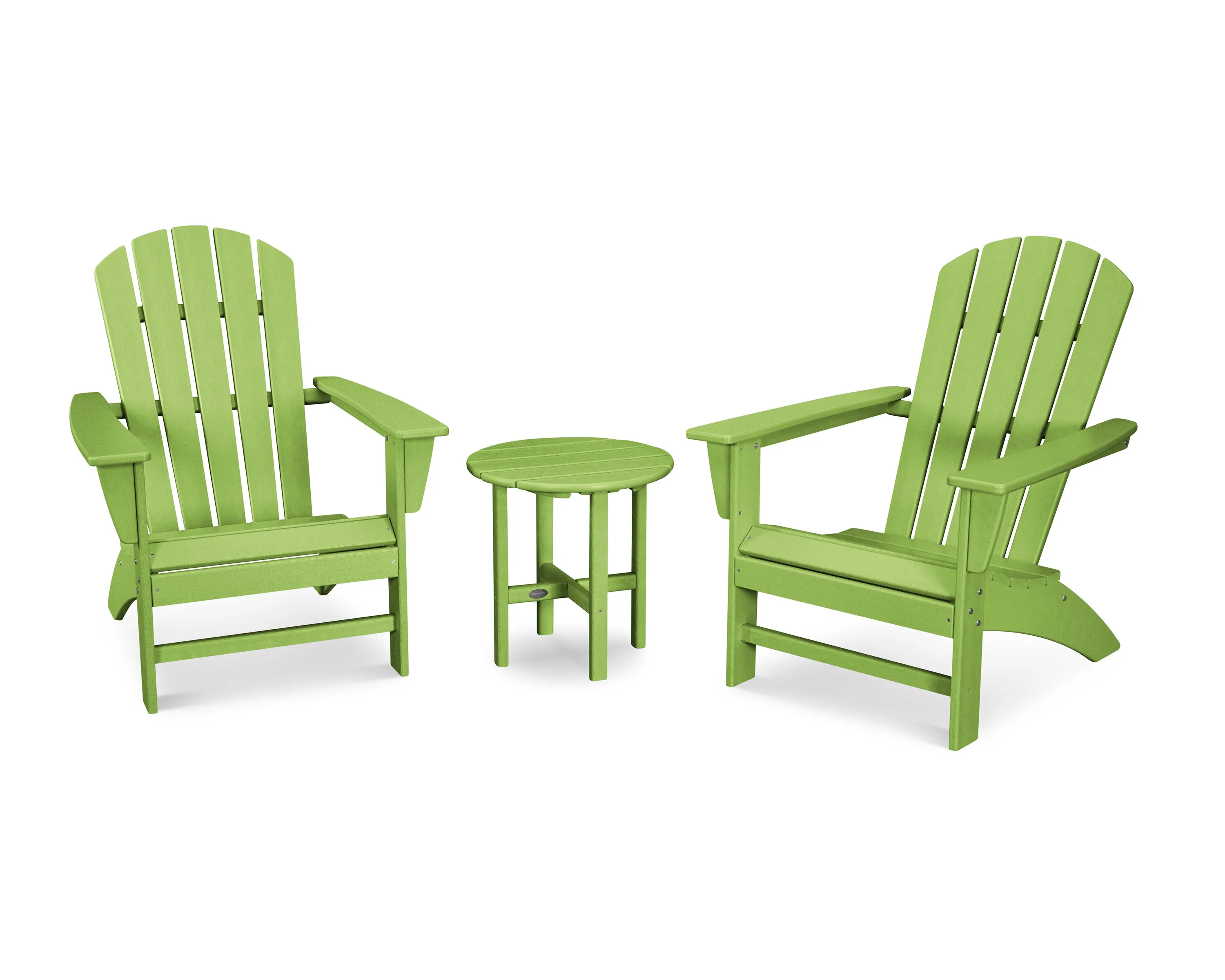 POLYWOOD® Nautical 3-Piece Adirondack Set