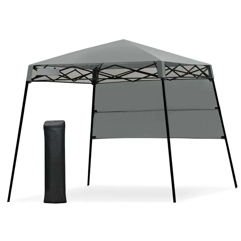 PulseMartix  7 x 7 FT Slant Leg Pop Up Canopy Tent Portable Canopy Tent Backpack Canopy with Carry Bag & 4 Stakes