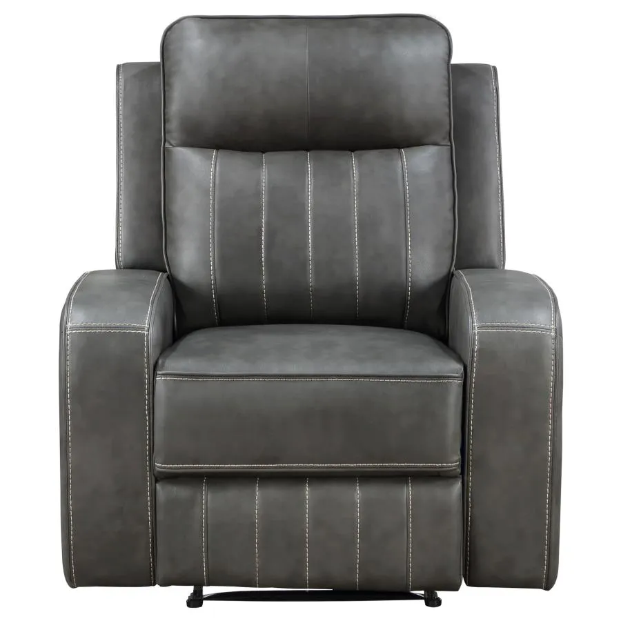 Raelynn Upholstered Recliner Chair Grey