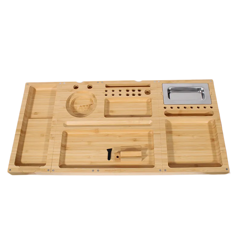 RAW Triple Flip Bamboo Rolling Tray