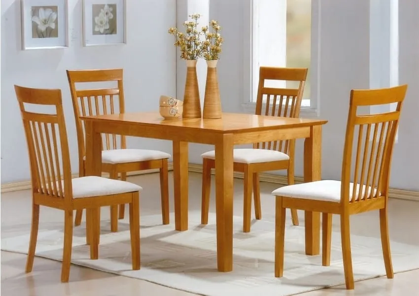 Shaker Dining Set - Elegant Table   4 Chairs for Dining Room