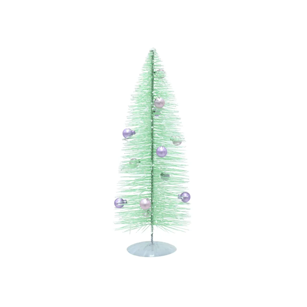 Snowy Pastel Tree with Pearls Asst