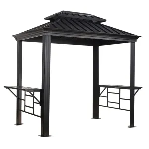 Sojag | BBQ Messina Hardtop Gazebo 6 x 8 ft Steel Roof