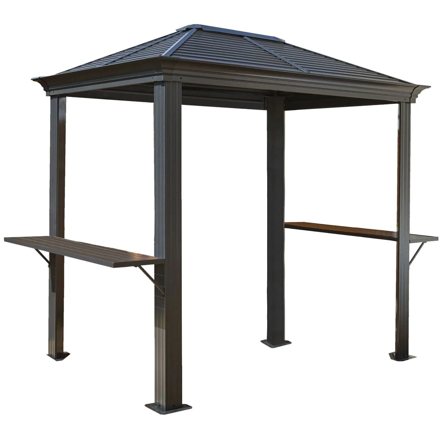 Sojag | BBQ Mykonos Hardtop Gazebo 5' x 8' Steel Roof