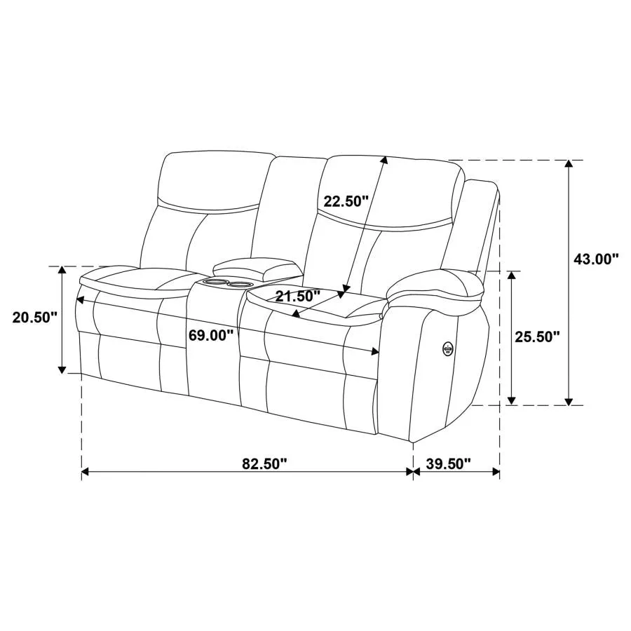 Sycamore Upholstered Power Reclining Sectional Sofa