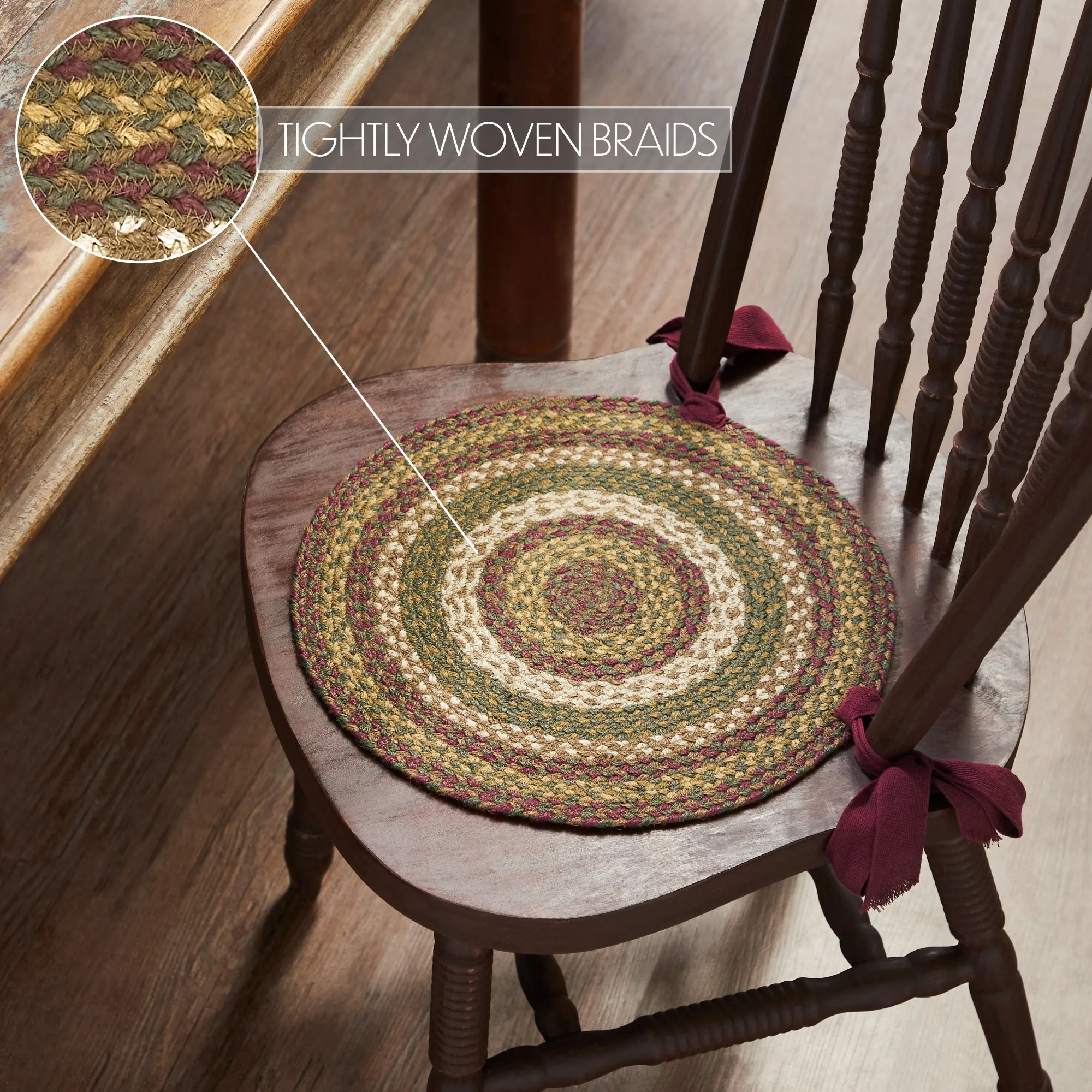 Tea Cabin Jute Chair Pad 15 inch Diameter