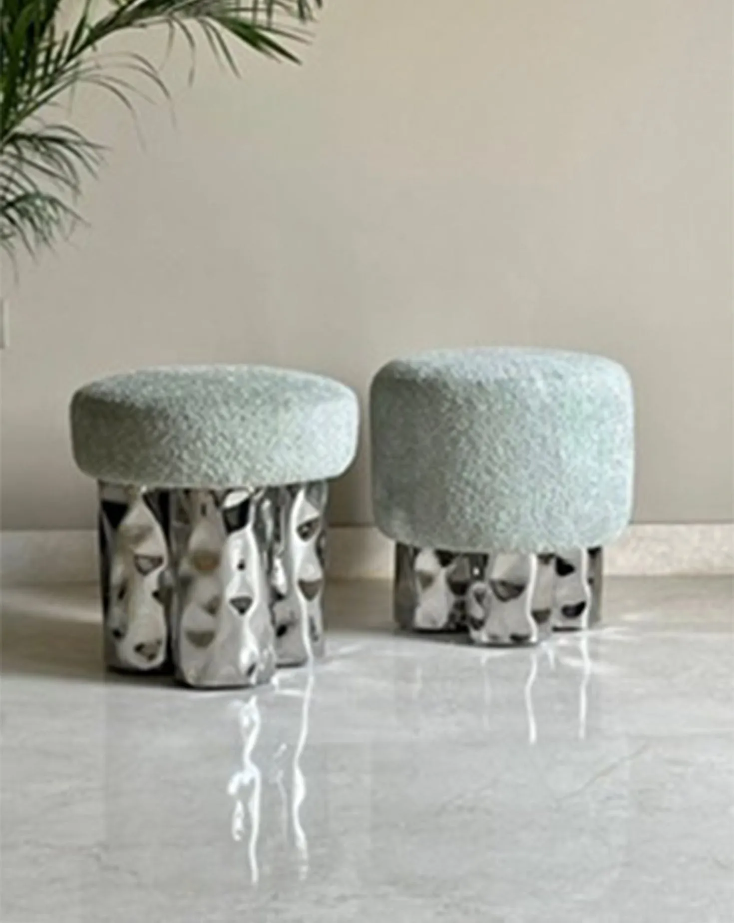 Tronco Green Pouf Tall