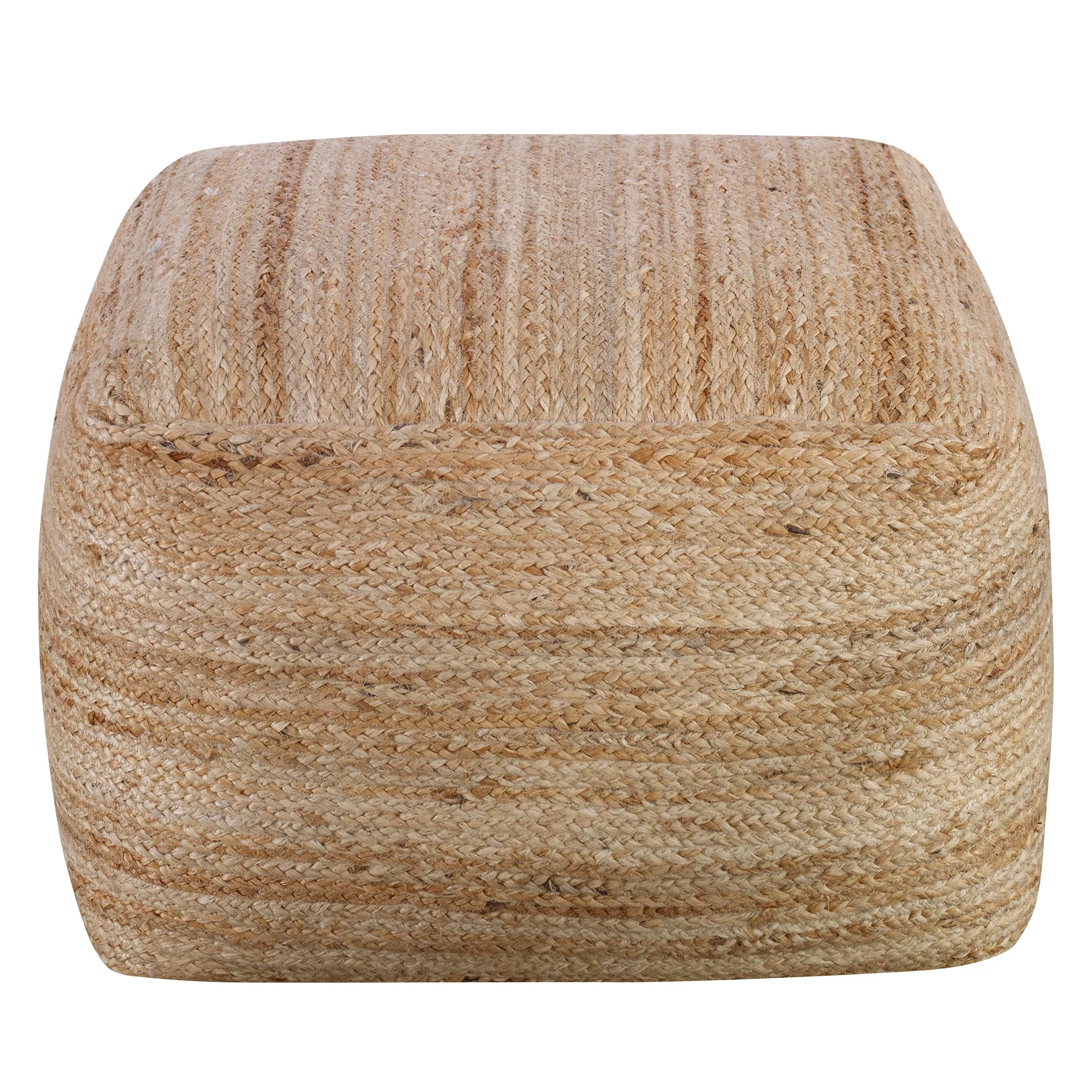 Uttermost Camden Braided Hemp Pouf