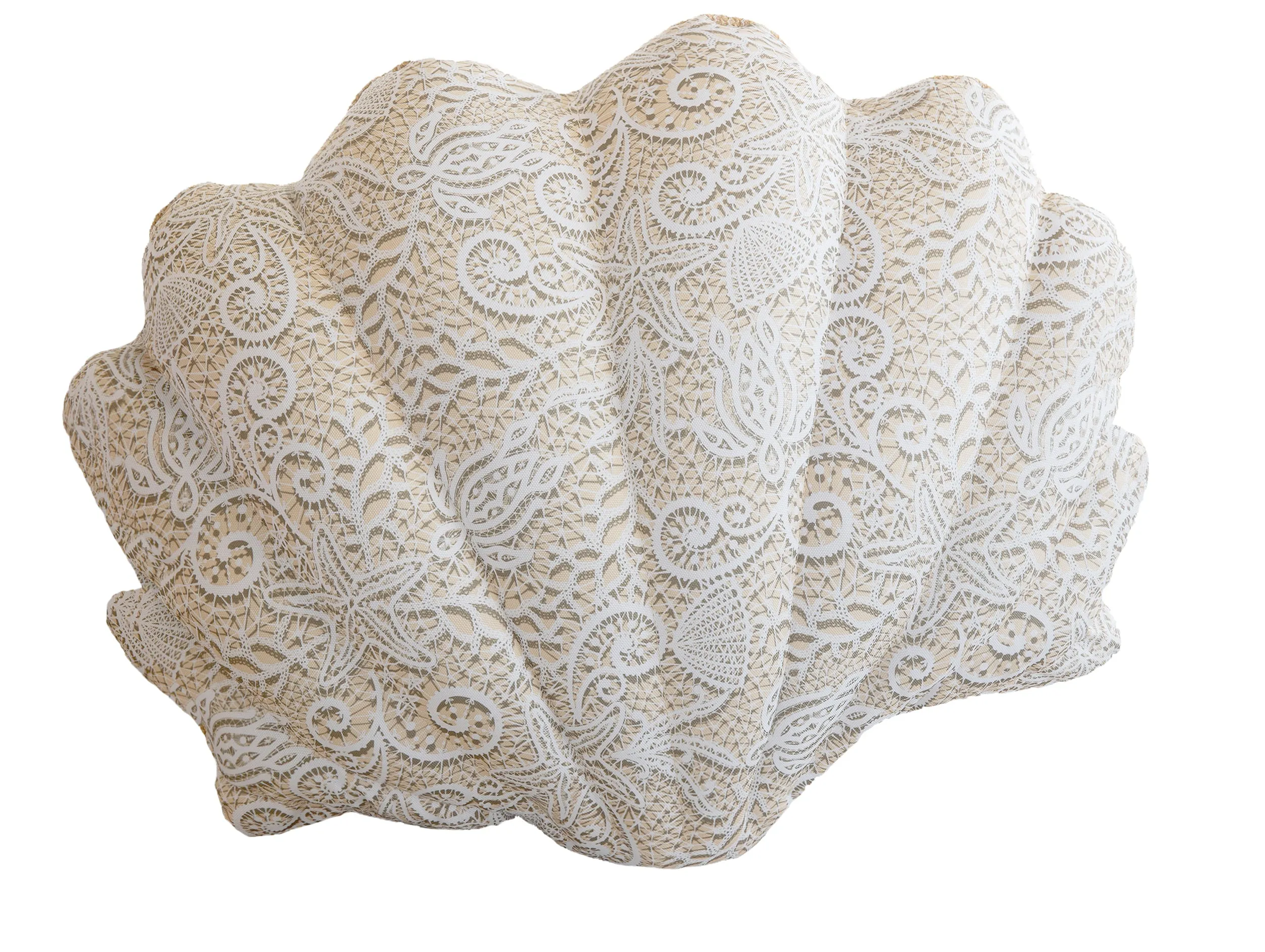 VILEBREQUIN x MX Home - Coussin coquillage - motif « effet dentelle »