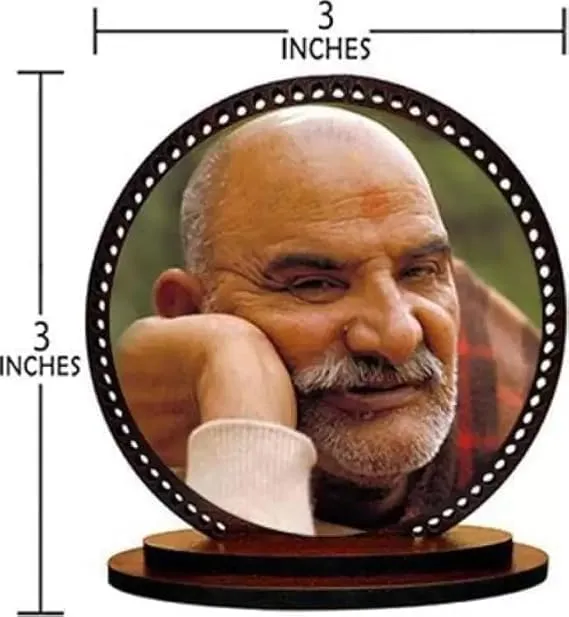 Yuvaan Luxury Decorative Showpiece for Home & Car Dashboard Accessory (Lord Neem Karoli Baba Idol)