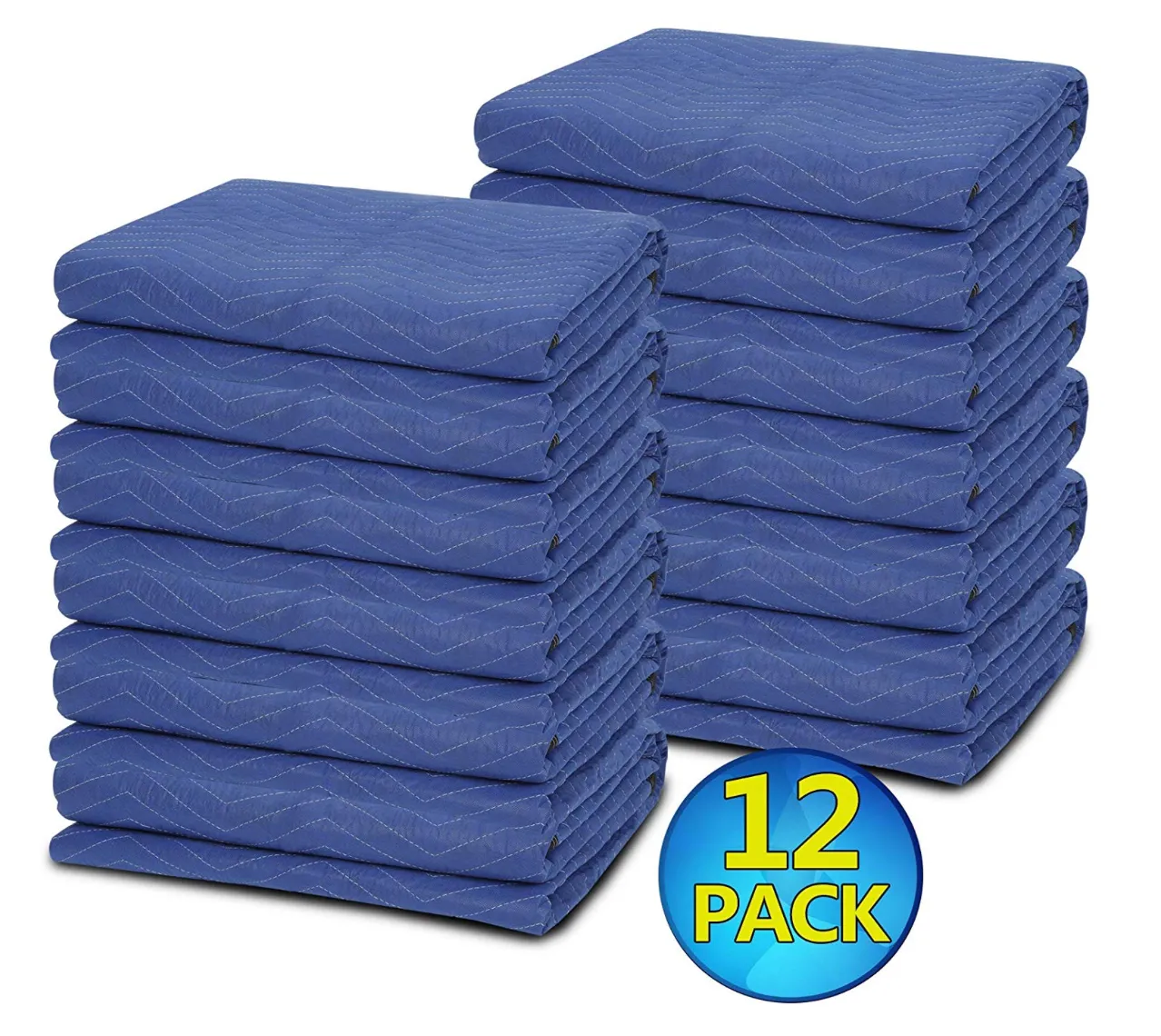 ZENY™ 12 Moving Packing Blankets Heavy Duty Moving Pads for Protecting Furniture Professional