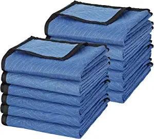 ZENY™ 12 Moving Packing Blankets Heavy Duty Moving Pads for Protecting Furniture Professional